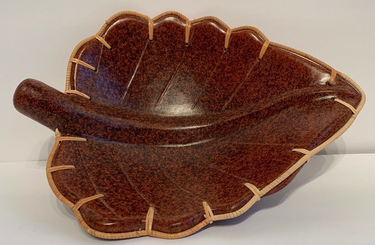 Giant Center Table Leaf Bowl, Made In Jamaica Heavy
