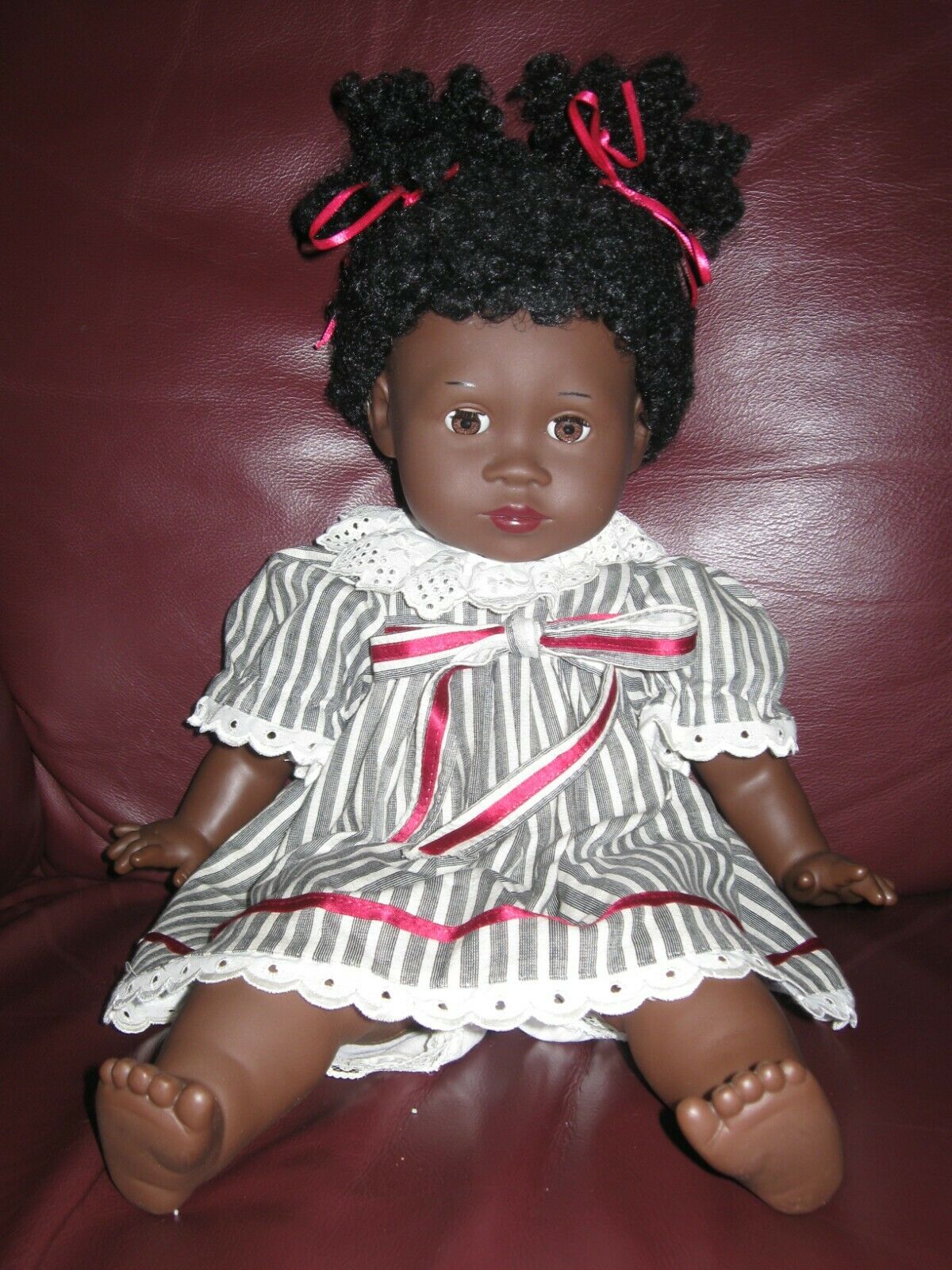 Vintage Exclusive Zapf Creation Colette African American 19" Doll West Germany