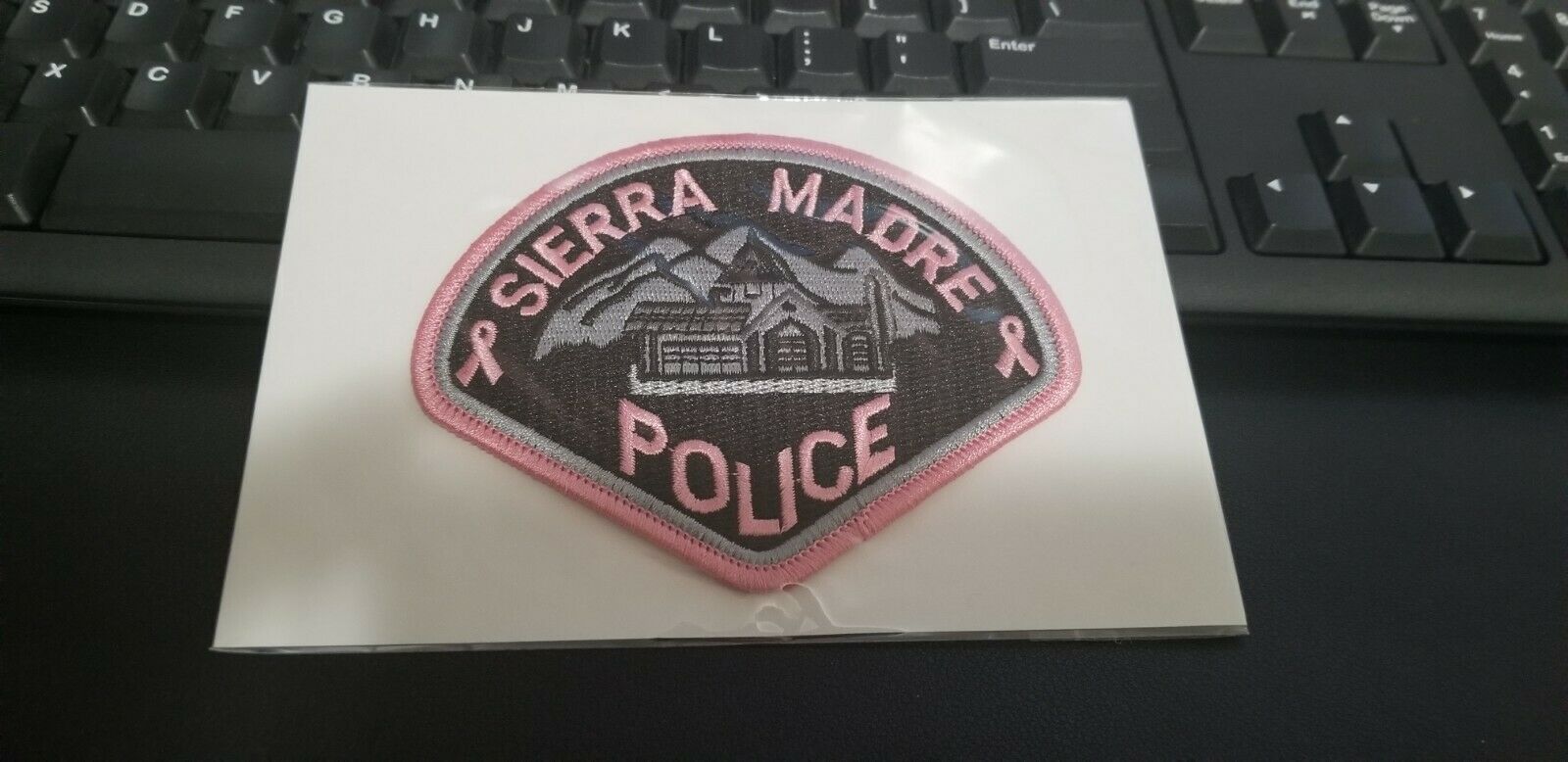 Sierra Madre California Police Patch Pink Breast Cancer Awareness