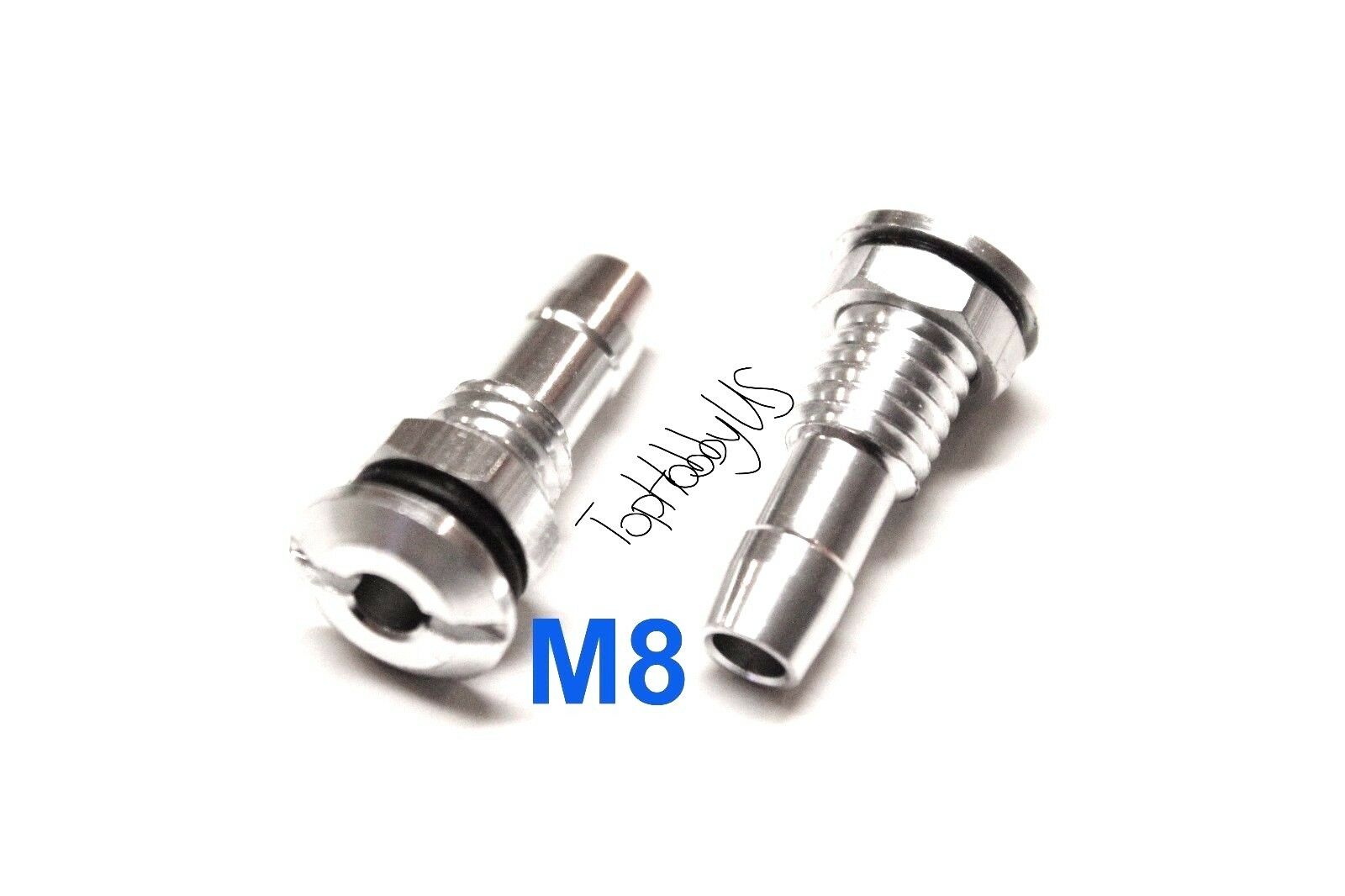 2pcs M8 1/3" Aluminum Bulkhead Water Outlet Connector Rc Boat Model Us Sell Ship