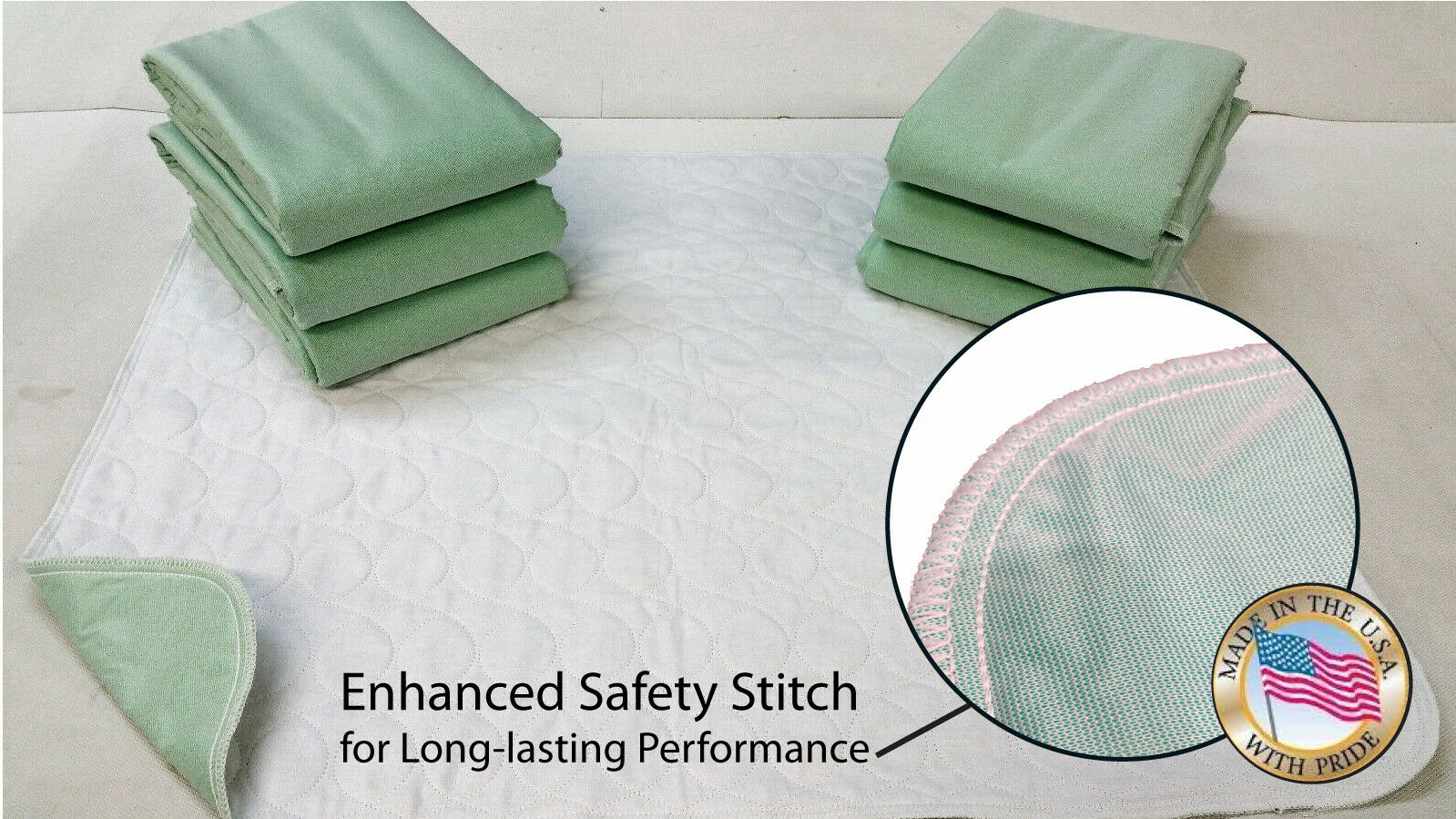 6 New Bed Pads>34x36<washable Incontinence Reusable Underpad Hospital Grade/usa