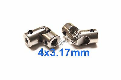 2pcs 4x3.17mm Rc Boat Universal Joint Coupling U-joint (us Good Seller/shipping)