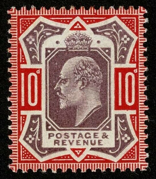 Great Britain Stamp Scott#137 10d King Edward Vii Mint Lh Og Well Centered