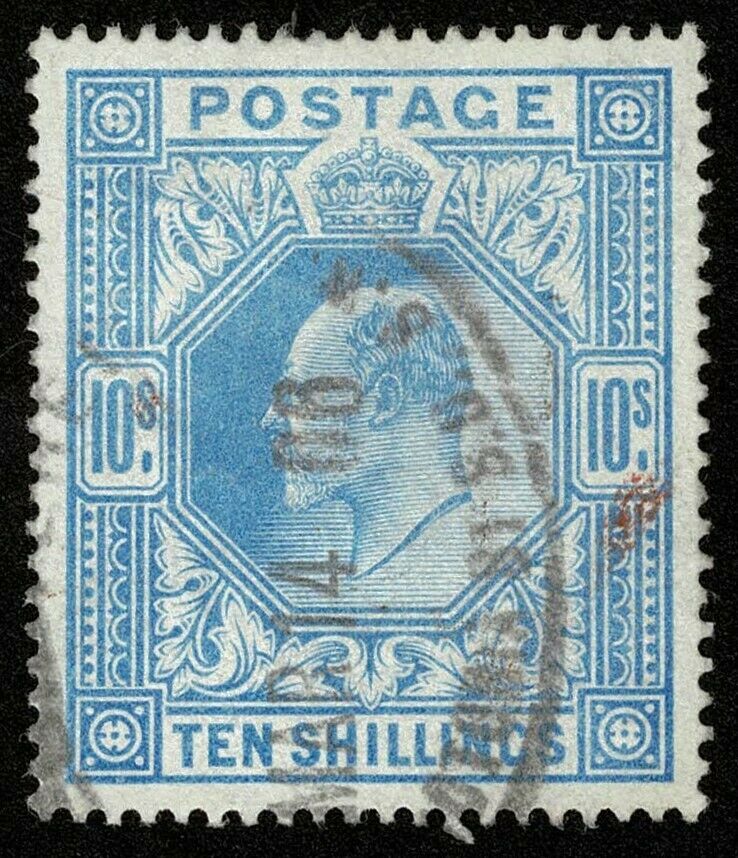 Great Britain Stamp Scott#141 10sh King Edward Vii Used Well Centered
