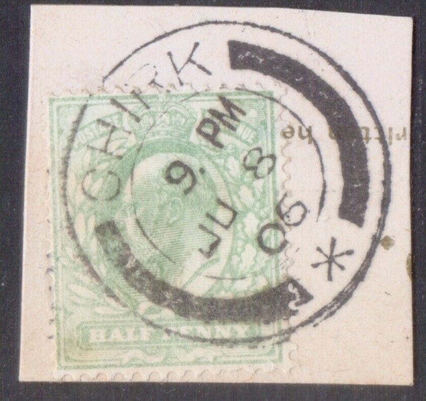 Gb Britain Edward 7th  Postmark / Cancel  "chirk"    1906  Wales