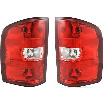 2007-2013 Replacement Tail Light Set For Chevy Silverado Pair W/bulb And Harness
