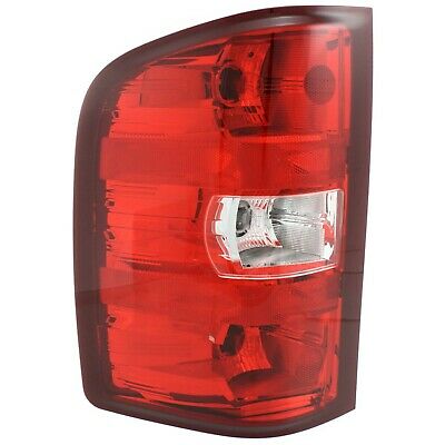 Halogen Tail Light For 2007-2013 Chevy Silverado 1500 Left Clear/red W/ Bulbs