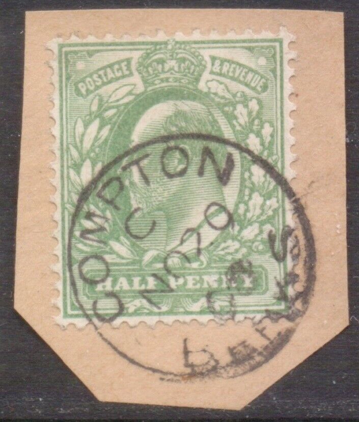 Gb  Britain  Edward 7th  Postmark / Cancel "compton  Berks"  1908