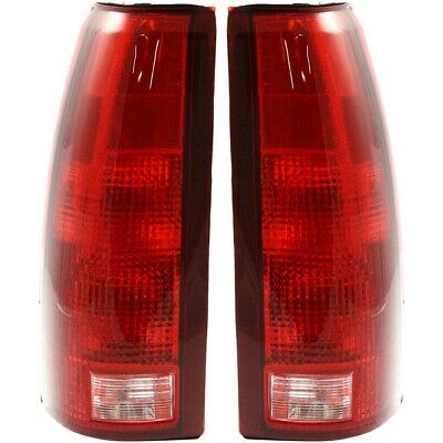 Set Of 2 Tail Light For 88-98 Chevy K1500 Silverado Lh & Rh W/ Bulb
