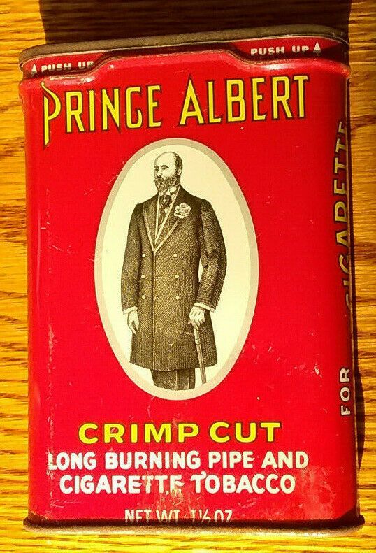 Vintage Prince Albert Crimp Cut Tobacco Tin Special Offer Old Timer Knives