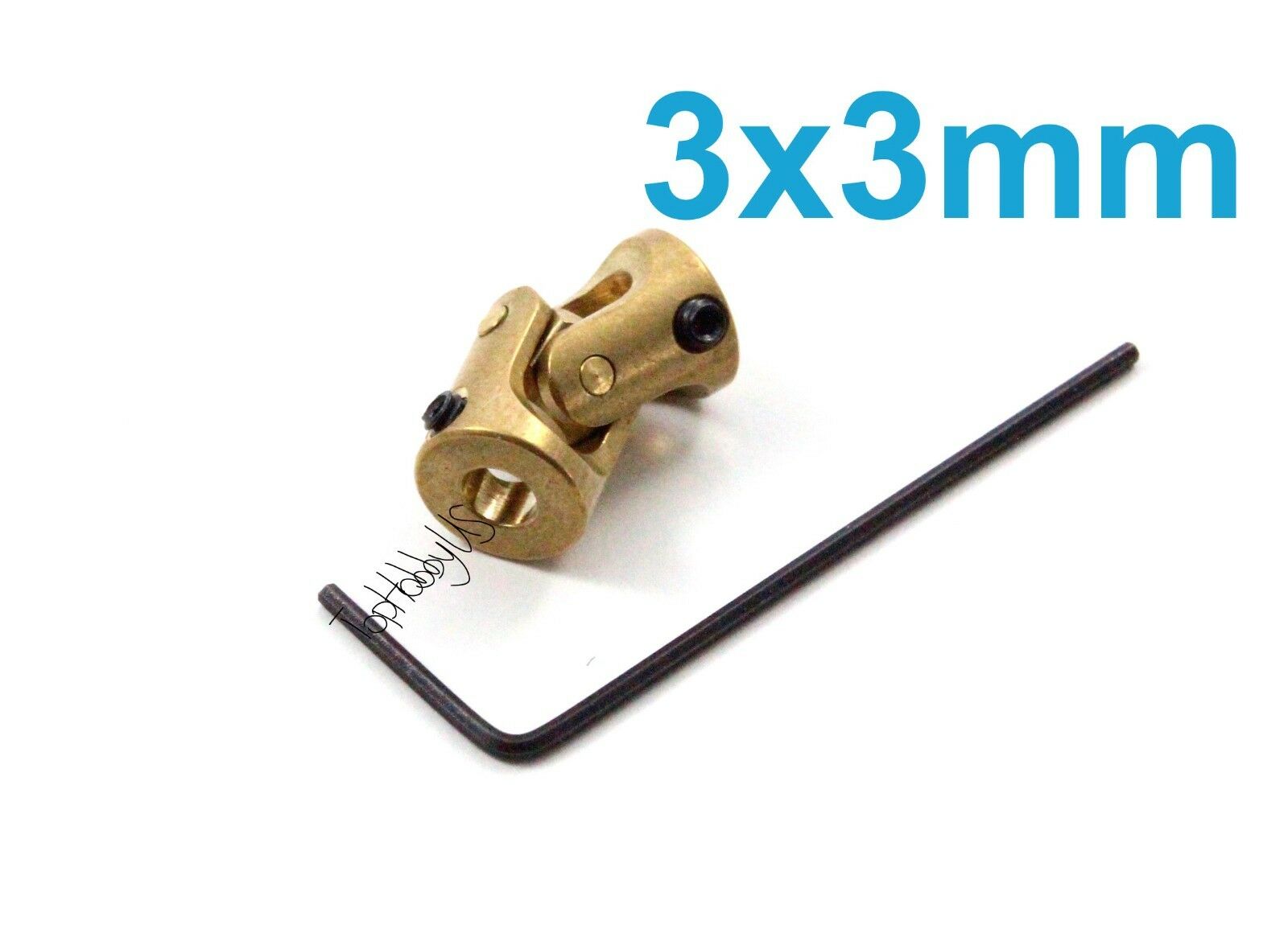 4pcs 3x3.0mm Brass Universal Joint Coupling Coupler For Rc Car Boat Us Sell/ship