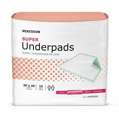 100 Super Adult Disposable Chair Incontinence Bed Pad Pee Underpads 30x36”