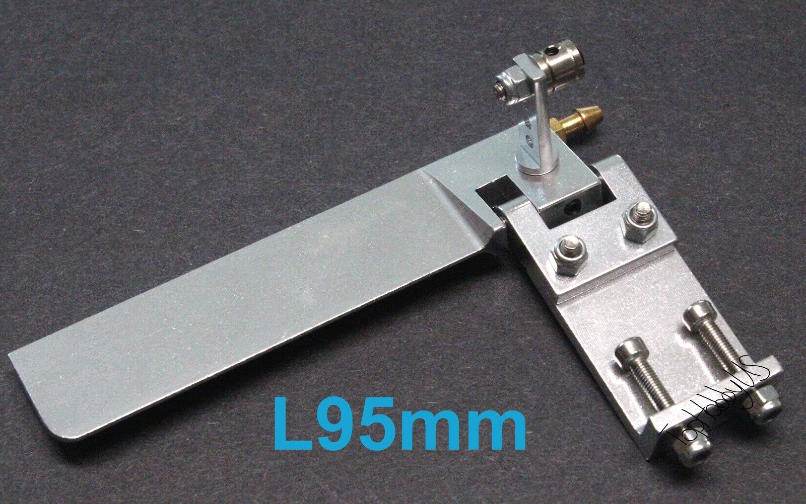 L95xw45mm Cnc T6061 Alum Alloy  Rc Boat Rudder With Water Cooling Us Seller/ship