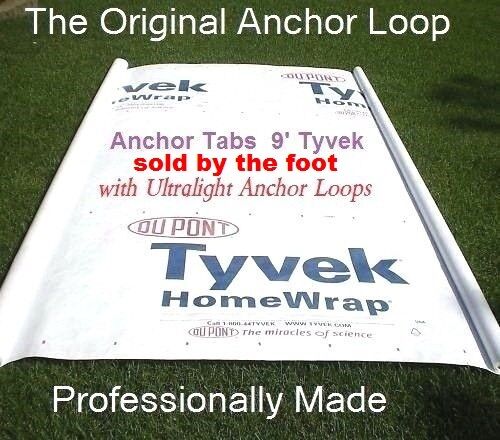 9' Per/ft ~ul Hiking Tyvek Ground Sheet Tent Footprint Camp Tarp W/ Anchor Loops
