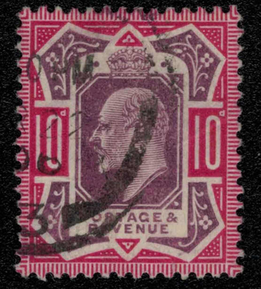 Zayix 1902 Great Britain 137 Used 10p Carmine & Dull Purple Edward Vii 031922s24