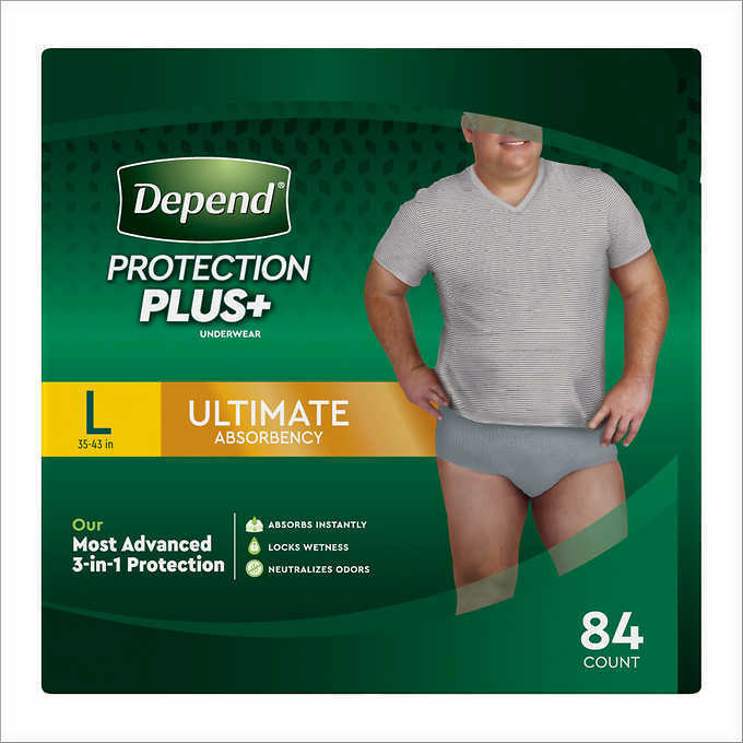 Depend Fit-flex Underwear For Men Size: Large - 84ct - Free Shipping!