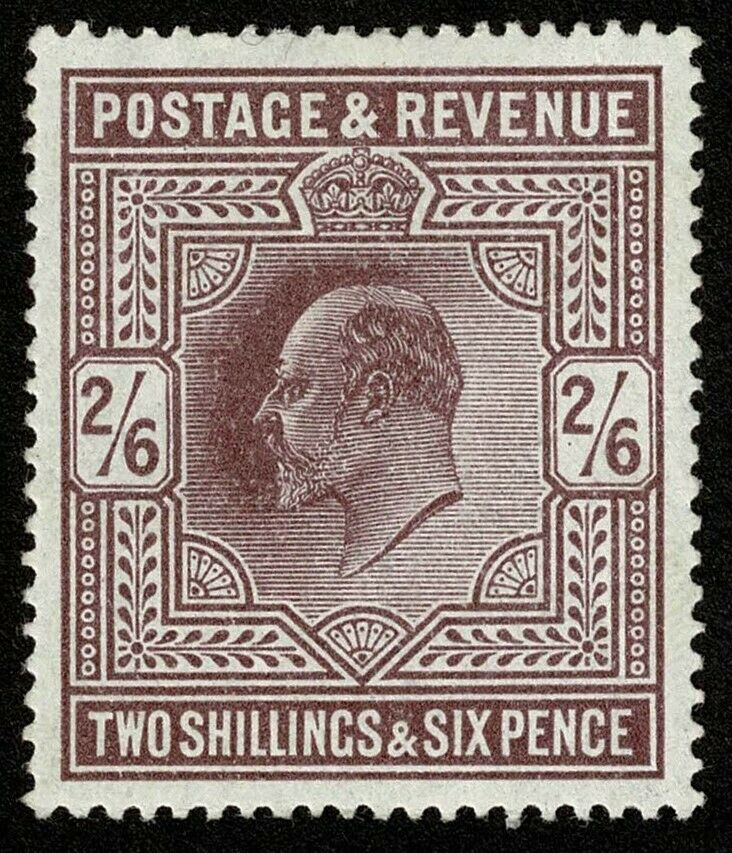 Great Britain Stamp Scott#139 2sh6d King Edward Vii Mint H Og Well Centered
